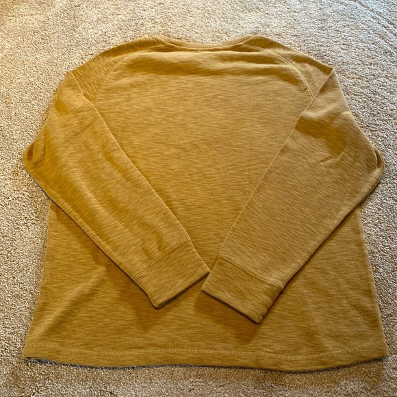 Eddie Bauer Cozycore Crew Neck L/S Cotton Knit  Sweater Autumnal Gold Size XL - Picture 11 of 11